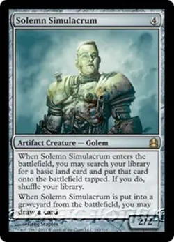 MTG - SOLEMN SIMULACRUM - Commander 2011 (R) - Image 1