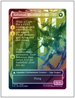 Dion, Bahamut's Dominant, Borderless Foil, Final Fantasy, MTG NM - Image 2