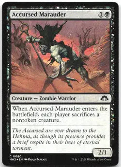 Accursed Marauder 80 Common Modern Horizons 3 Magic: The Gathering Foil NM - Image 1