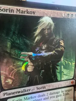 Sorin Markov FOIL Planeswalker MTG Zendikar Black Mythic Rare 111/249 - Image 3