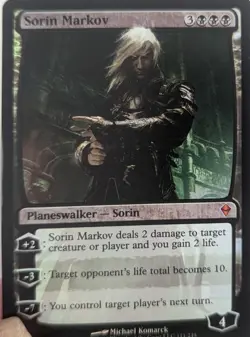 Sorin Markov FOIL Planeswalker MTG Zendikar Black Mythic Rare 111/249 - Image 4