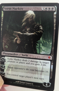 Sorin Markov FOIL Planeswalker MTG Zendikar Black Mythic Rare 111/249 - Image 5