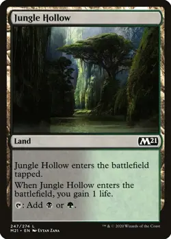 Magic Jungle Hollow [M21 - 247] Land Near Mint - Image 1