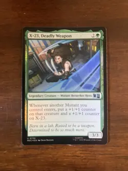 X-23, Deadly Weapon (Foil) - #738 - Uncommon - Marvel Super Heroes - MSC - Image 1