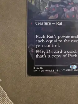 Pack Rat Anime Borderless Ravnica Remastered MTG NM - Image 3