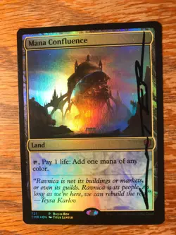 Magic the Gathering MTG foil Mana Confluence Promo signed by Artist NM - Image 1