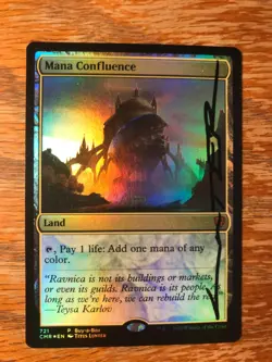 Magic the Gathering MTG foil Mana Confluence Promo signed by Artist NM - Image 2