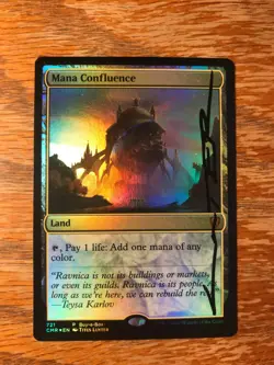 Magic the Gathering MTG foil Mana Confluence Promo signed by Artist NM - Image 3