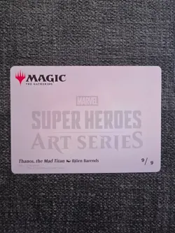 Thanos, The Mad Titan - MTG: Marvel Super Heroes - Art Series - 9/9 - Image 2