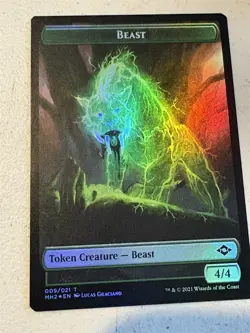 mtg foil token Beast // Squirrel, 009/011, Modern Horizons 2 unplayed - Image 2