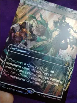 Karmic Justice (Borderless 65) FOIL Wilds of Eldraine: Enchanting Tales MTG NM - Image 3