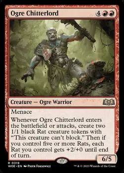 [MTG] Ogre Chitterlord (0319) (WOE) LP-HP - Image 1