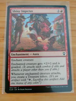 MTG Shiny Impetus 194 Battle for Baldur's Gate M/NM Free UK P&P - Image 1