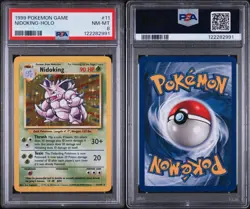 1999 Holo Rare Nidoking 11/102 Base Set Pokemon TCG Card WOTC PSA 8 - Image 3