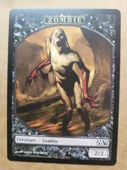 MTG Magic Token Zombie (5/11) Core Set 2013 Graciano BULK DISCOUNT MUST BUY 2+! - Image 1