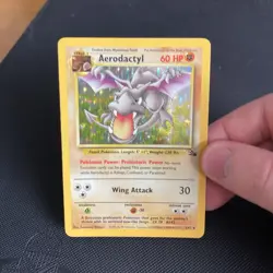 Pokemon Card - Aerodactyl 1/62 - Rare Unlimited Holo - WOTC Fossil Set - Image 3