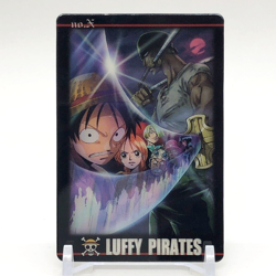 Luffy Pirates One Piece Gummy Card Trading Card TCG BANDAI 2004 #X - Image 1