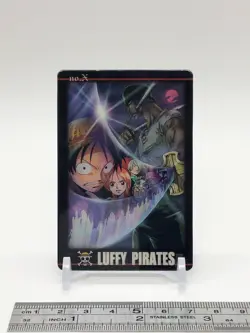 Luffy Pirates One Piece Gummy Card Trading Card TCG BANDAI 2004 #X - Image 2