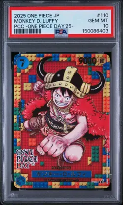 2025 One Piece Day 25 Monkey D Luffy Don Card PSA 10 Sequential Set Japan - Image 2