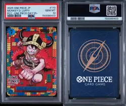 2025 One Piece Day 25 Monkey D Luffy Don Card PSA 10 Sequential Set Japan - Image 4