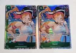 Nami SR OP14-031 The Azure Sea's Seven Foil One Piece TCG X2 - Image 1