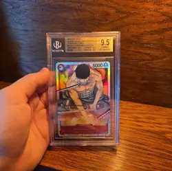 2022 One Piece ST01-013 Roronoa Zoro Super Pre-Release BGS 9.5 LOW POP 💎 - Image 3