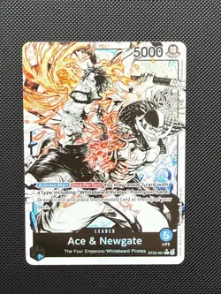 Ace and Newgate Leader ST22-001 [ALT] Parallel Starter Deck Promo One Piece TCG - Image 1