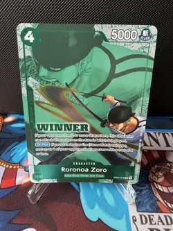 Zoro EB02-019 Winner Promo One Piece TCG English Rare Straw Hat Crew | East Blue - Image 1