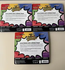 Pokemon Ascended Heroes 2 Pack Blister Larry Lot Of 3 Factory Sealed - Image 2
