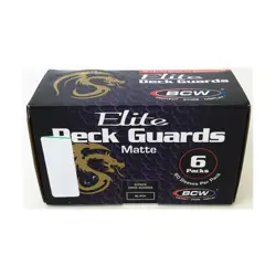 BCW Card Sleeves Elite Matte Card Sleeves - Black (6 Packs of 80) New 722626009358 - Image 1