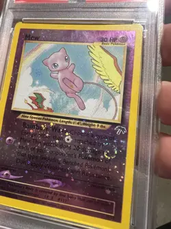 4 SWIRLS PSA 1 MK 2001 Pokemon Southern Islands Mew Promo 1/18 Reverse Holo Foil - Image 3