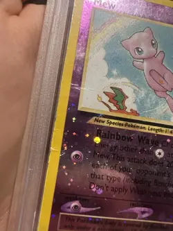 4 SWIRLS PSA 1 MK 2001 Pokemon Southern Islands Mew Promo 1/18 Reverse Holo Foil - Image 5