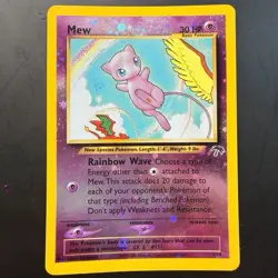 Pokemon TCG Mew 1/18 Southern Islands Holo Rare WOTC Vintage Promo NM Swirl - Image 3