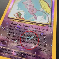 Pokemon TCG Mew 1/18 Southern Islands Holo Rare WOTC Vintage Promo NM Swirl - Image 5