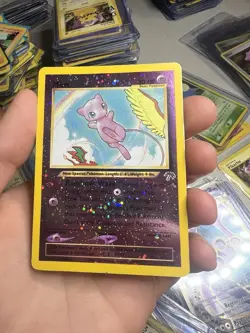 2001 Pokemon Southern Islands Mew Promo 1/18 Reverse Holo Foil WOTC Vintage - Image 3