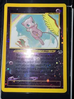 2001 Southern Islands Mew 1/18 Reverse Holo Promo WOTC Pokemon NM - Image 1