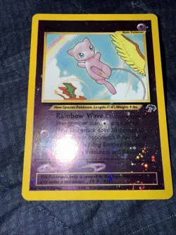 2001 Southern Islands Mew 1/18 Reverse Holo Promo WOTC Pokemon NM - Image 4