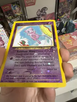 Mew 01/18 Southern Islands Reverse Holo Pokemon Card W/SWIRL MP - Image 3