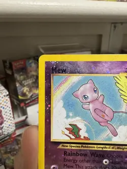 Mew 01/18 Southern Islands Reverse Holo Pokemon Card W/SWIRL MP - Image 4
