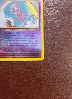 Pokemon Mew Southern Islands Reverse Holo Promo 46/040 Rainbow Wave 30 HP Card - Image 3