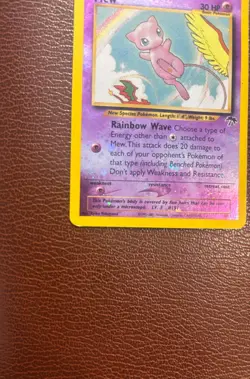 Pokemon Mew Southern Islands Reverse Holo Promo 46/040 Rainbow Wave 30 HP Card - Image 4