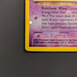 Pokemon Mew TCG Reverse Holo Card 1/18 Southern Islands NM - Image 4