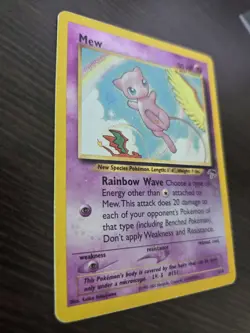 Pokemon TCG Mew 1/18 Southern Islands Reverse Holo Promo Rare WOTC 2001 LP - Image 3
