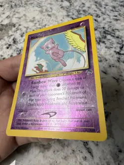 Pokemon 2001 Southern Islands Mew Reverse Holo Promo (1/18). Double swirl! LP - Image 2