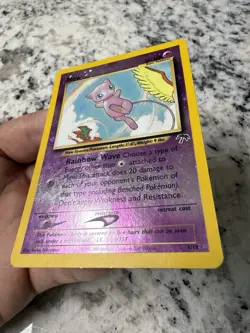 Pokemon 2001 Southern Islands Mew Reverse Holo Promo (1/18). Double swirl! LP - Image 3