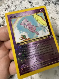 Pokemon 2001 Southern Islands Mew Reverse Holo Promo (1/18). Double swirl! LP - Image 4