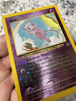 Pokemon 2001 Southern Islands Mew Reverse Holo Promo (1/18). Double swirl! LP - Image 5