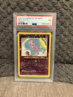 Pokemon TCG Mew Southern Islands Holo PSA 7 1/18 - Image 1