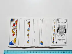 CARTE DA GIOCO TRENTINE DAL NEGRO PLASTIFICATE SCOPA ORIGINAL PLAYING CARD NEW - Image 3