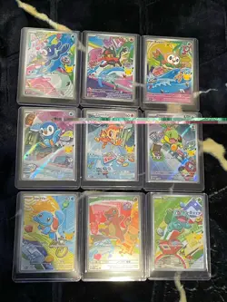 First Partner Illustration Collection Full Set 9 Cards Mint Pack Fresh Pokemon - Image 1